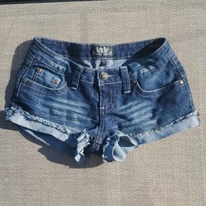 Ultra Stretch Blue Jean Shorts